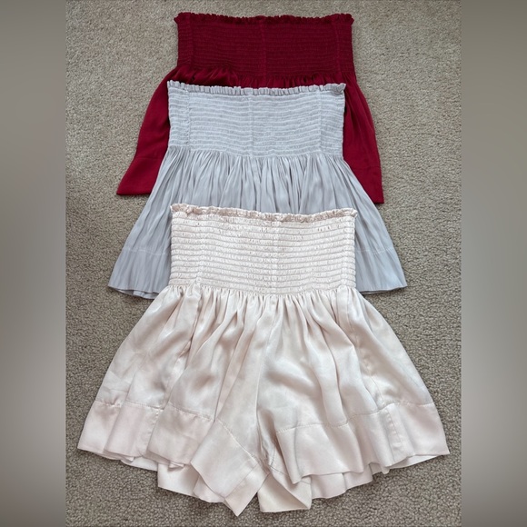 Lot of 3 KOCH Erica Skorts Women's Size S - Red Gray and Cream